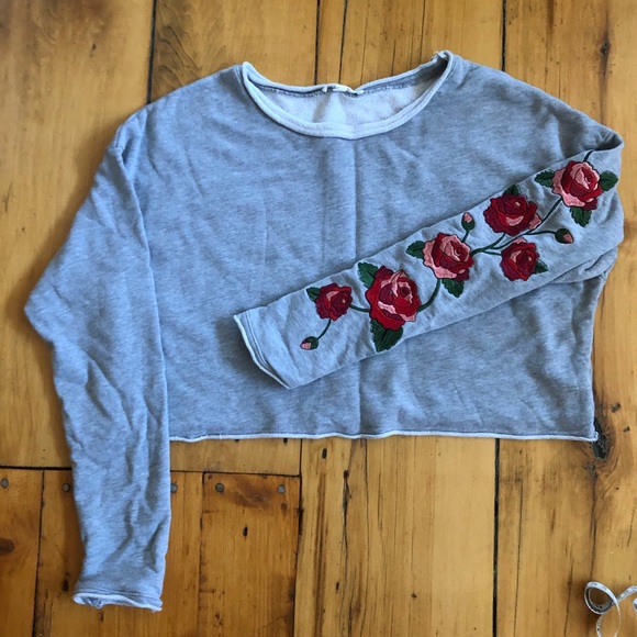 Honey Punch Sweaters - **rare**Cropped sweatshirt